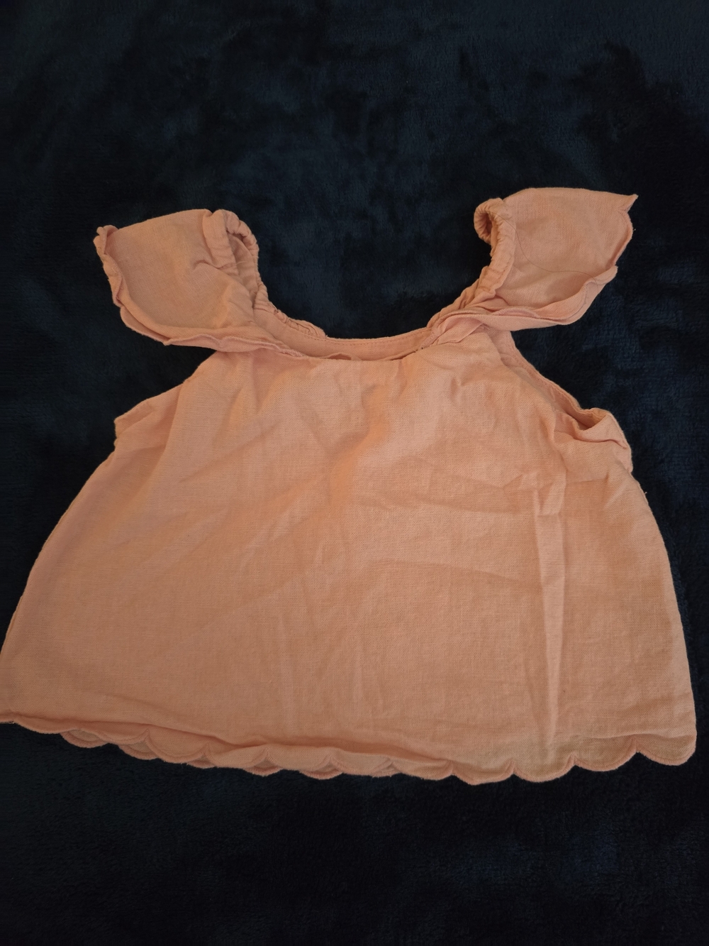 Old Navy Peach Ruffle-Shoulder Tank Top